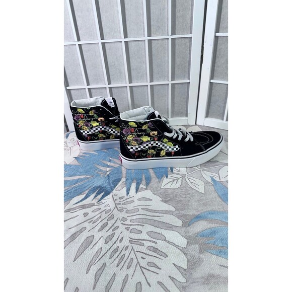 VANS -WOMENS - HI SK-8 Top PLATFORM 2.0 - POPPY CHECKERBOARD BLACK/MULTI - Picture 5 of 10